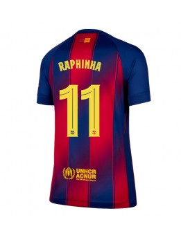 Zenske Futbalové oblečenie Barcelona Raphinha Belloli #11 2025-26 Krátky Rukáv - Domáci Zenske Futbalové oblečenie Barcelona Raphinha Belloli #11 2025-26 Krátky Rukáv - Domáci